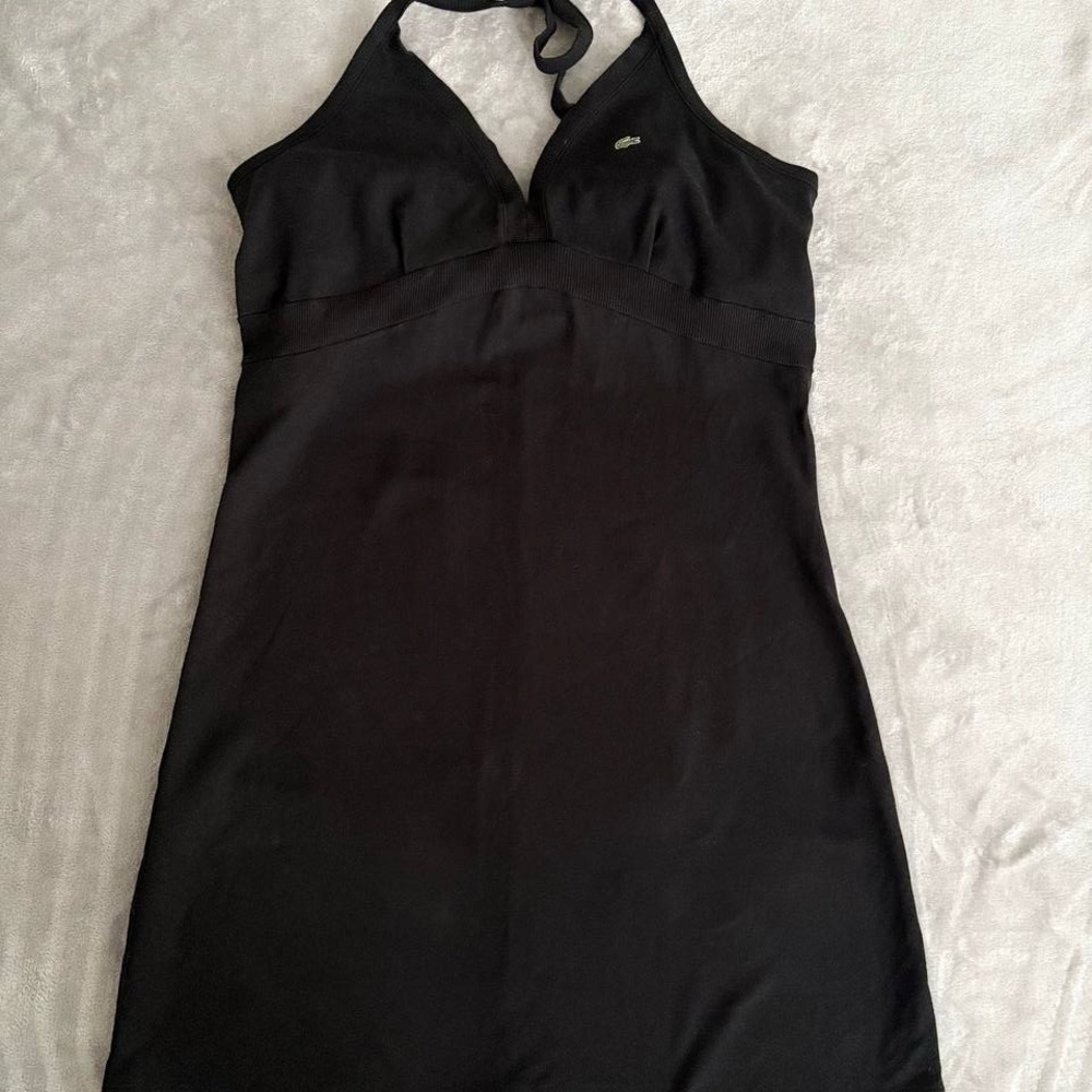 Lacoste Women's Elegant Black Backless Dress - Picture 2 of 6